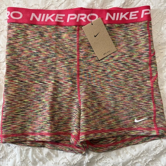 Nike Pro Tight Fit High Rise 3” Length Training Shorts Women’s Various Sizes - Picture 3 of 6